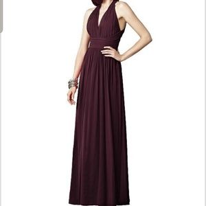 Worn Once Dessy Collection #2908 Sz 4 Bordeaux